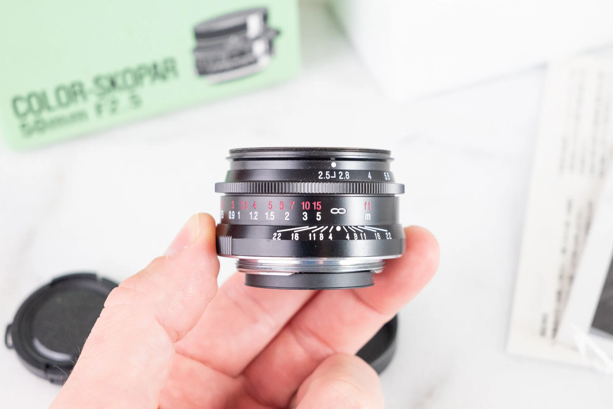 Voigltlander Color Skopar 50mm F/2.5 LTM Lens, Complete in Box — F